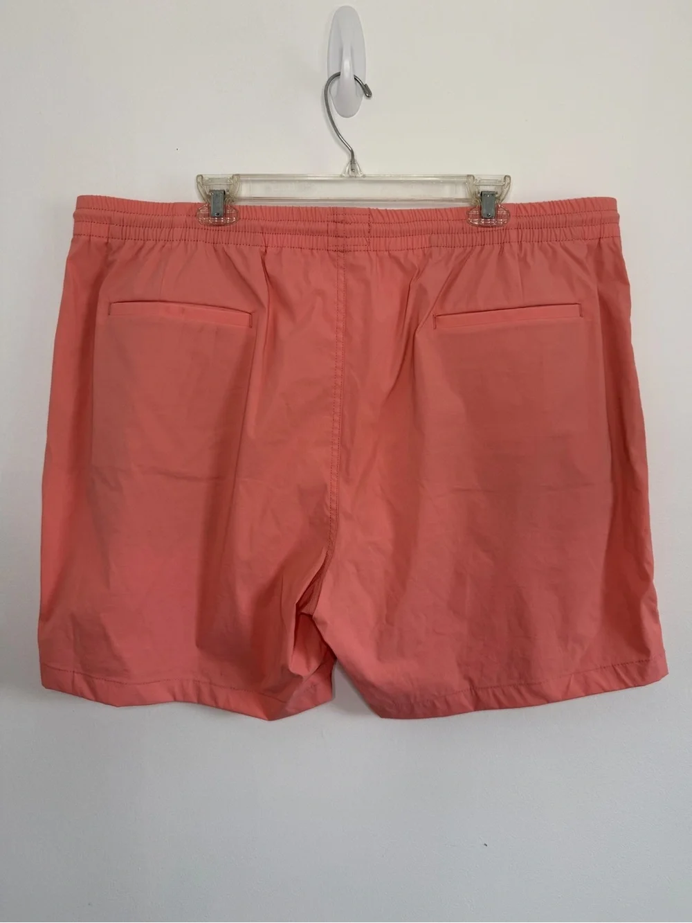 J.Crew Tech Dock Shorts Men’s XXL Coral Stretch Drawstring Shorts